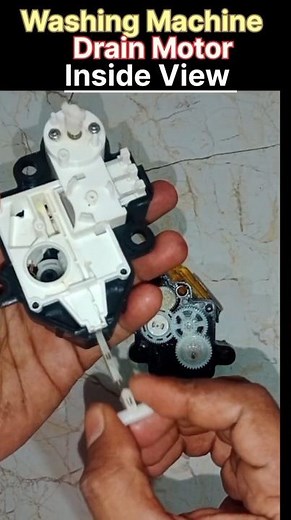 Washing Machine Drain Motor Inside View | Gear Mechanism Explained #shorts #trending