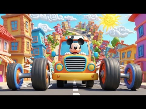 🚍🐭 Mickey Mouse in the Bus | Fun Kids Ride Adventure! 🎶