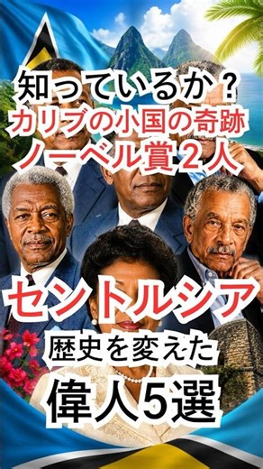その国の人なら必ず知ってる歴史的人物5選 セントルシア