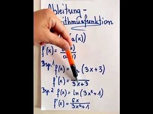Ableitung - Logarithmusfunktion