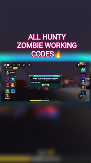 ALL WORKING CODES IN HUNTY ZOMBIE (Reaper Update 💀)