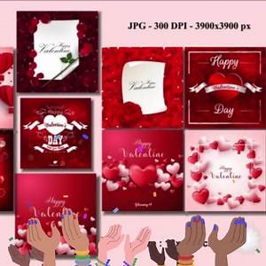 Valentine’s Day Digital Greeting Cards | Editable Vector Designs (jpg, EPS, AI) for Print & DIY Crafts - Etsy Canada