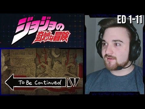 To Be Continued! | JoJo's Bizarre Adventure | Ending 1-11 | Reaction