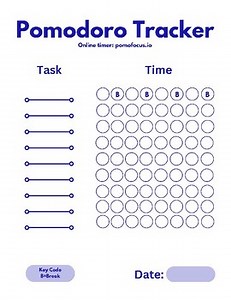 Pomodoro Tracker Form (blue print)