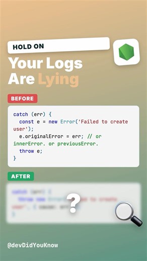 Every Node.js Developer Should Know About this hidden trick #nodejs #debugging