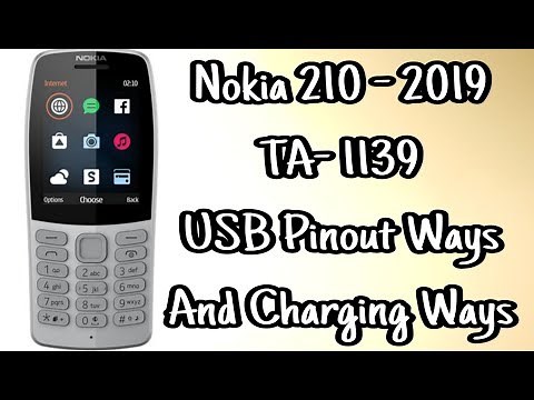 Nokia 210 TA-1139 USB Pinout And Charging Ways