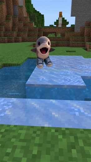 Jump into the pond with LosTralaleritosDicenTralala #minecraft #italianbrainrot