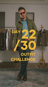 DAY 22/30 - SMART CASUAL Denim on denim…when done right can be such a great base. It can swing either way from casual to dapper. This look would be perfect for cocktails, date night or even a brunch outfit idea in autumn. #capsulewardrobe #menstyleguide #conciousfashion #30daychallenge | What My Boyfriend Wore