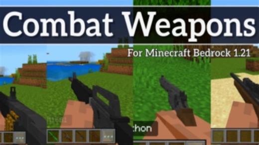 我的世界基岩版，越南战争枪械模组，感觉有点拉。。。