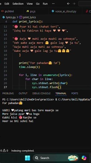 python code lyrics 😍💞❤️#code #study #programming #song #lyrics #coding #java