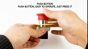 1NC 3A 240V Emergency Stop Push Button, Red Mushroom Emergency Button Switch(2PCS)