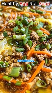 Healthy Egg Roll Soup 🥣 | Recipes sophia