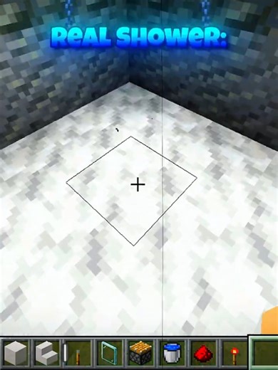 Minecraft Realistic Shower Moment ☠️ #minecraft #shorts