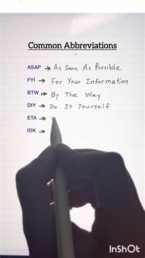 Everyday Abbreviations You MUST Know! 🤯 ASAP #english