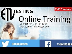 ETL TESTING WITH Flat files