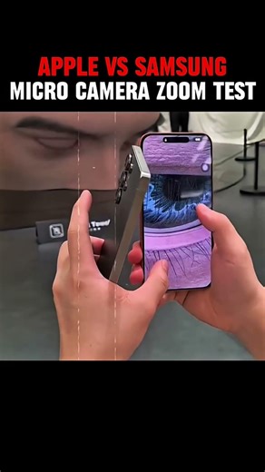 Samsung vs Apple Micro Camera Zoom Test 😳🔬 This Should Be IMPOSSIBLE! 🔥 #shorts #viralvideo