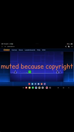 geometry dash in an actuallly good web browser