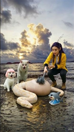 What’s going on with the snake’s swollen belly?