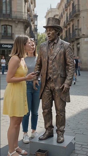 Extremely funny, scary statue prank! 🤣👻 #prank #statue #humor #scare #prankfyp