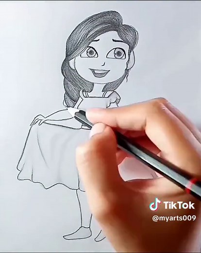 Step-by-Step Guide on Drawing a Cute Girl