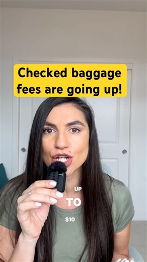 This is why your checked bag costs more now #airlines #traveltips #moneysaver
