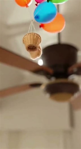 🛸 Hamster Balloon Escape & Ceiling Fan Chaos