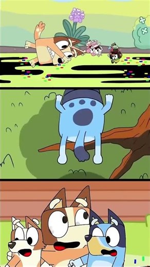 Bluey & Bingo Corrupted Scary FNF Mod #shorts