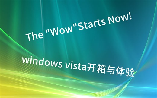 【2025年第8期】美丽但生不逢时——Windows vista开箱与体验