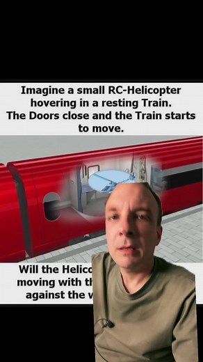 Helicopter Physics in a Moving Train