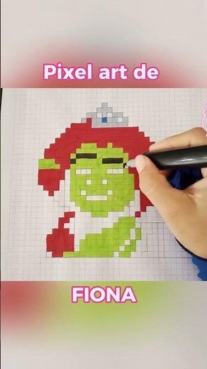Como dibujar a FIONA en pixel art Tutorial paso a paso #arttutorial #como #pixel #pixelarttutorial