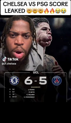Chelsea Vs PSG score leaked 🤯 #chelsea #psg #championsleague #cfc #football