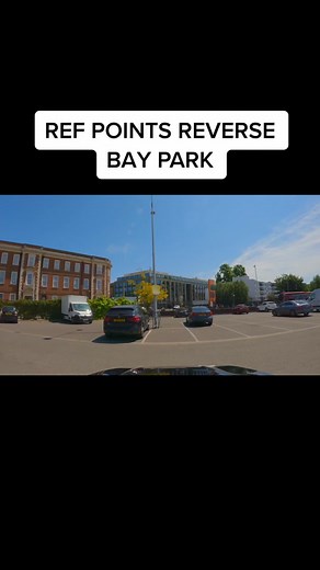 Reverse bay park reference points. #bayparkingwithinline #bayparking #drivinginstructor #learntodrive #fyp #fy #fypage