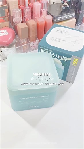 Belle on Instagram: "𖹭 Mediheal Madecassoside Blemish Pad ୨ৎ Lately, my skin has gotten worse due to hormonal imbalance and a disrupted sleep schedule, resulting in blemishes and acne, especially before and during my period. I've been struggling to treat these active acne spots and have tried various acne spot treatments to improve my skin texture, but I haven't found the most effective one yet. When I tried the blemish pad from Mediheal, I had doubts about its effectiveness in addressing my sk