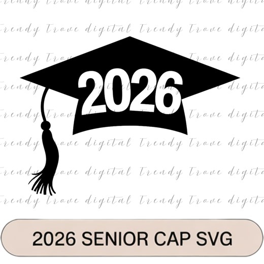 2026 Senior Graduation Cap SVG Cut File (instant Download) - Etsy Canada