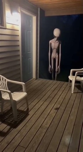 Alien Creature Caught on Porch Camera at Night #horror #horrorstory #scary