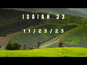 Bible Study with Me | Isaiah 33
