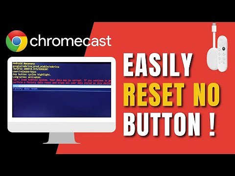 Google Chromecast - How to Factory Reset - No Button, No App !!