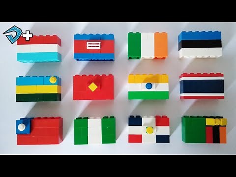 BANDEIRAS DO MUNDO de LEGO - tutorial (Part 2)