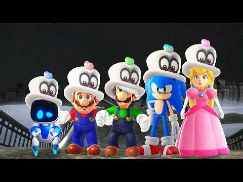 Super Mario Odyssey - All Playable Characters (Full Games)