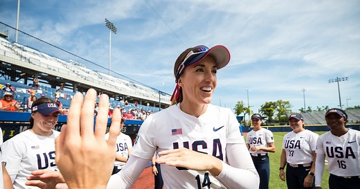 Now settled in Kansas City, softball ace Monica Abbott hopes to inspire future Olympians