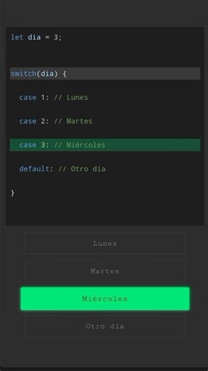 Así funciona el Switch Case en JavaScript ⚡#shorts