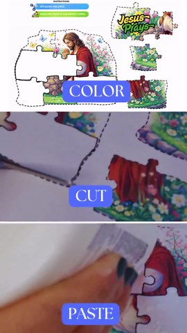 Jesus Prays Puzzle Craft | Gethsemane Bible Activity (instant Download) - Etsy
