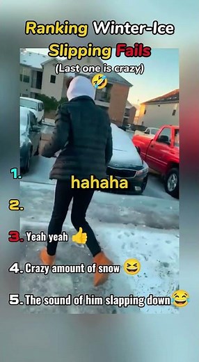 Ranking Funniest Winter Ice Slipping fails