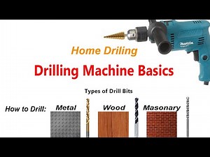 How to Use drilling Machine.Types of drill bits.How to drill.How to use drill machine. Makita M0801B