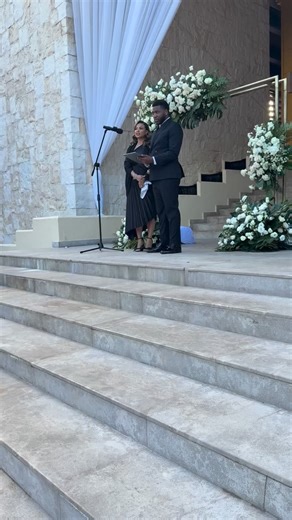 We officiated the wedding of The Youngs! 💍 #ForeverYoung ❤️ After six weeks of pre-marital counseling, countless laughs, and some of the best conversations ever — we watched this beautiful couple say “I do” in Mexico. 🌴 The bride is a medical doctor, the groom an educator, and together they’re two of the most amazing members of The Wave family. This wedding was filled with doctors, lawyers, family, Detroit vibes & Cartiers 😂 We’re blessed pastors, but this time we were also co-officiants and 