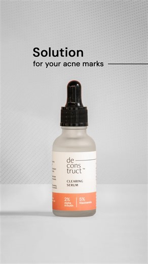Deconstruct | Science-Backed Skincare on Instagram: "Deconstruct’s Multi-Benefit Clearing Niacinamide Face Serum that helps with acne marks, tanning, pigmentation, and dark spots. Comment ‘link’ below for the product link! #clearskin #multibenifit #allinoneserum #explore #explorepage #skincarecommunity #clearingserum #acnemarks #pimplemarks #tanning #detan #foryoupage #foryou #faceserum #skincaretips #darkspots [clearskin] [multibenifit] [allinoneserum] [explore] [explorepage] [skincarecommunity