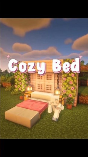 How to Build a Cozy Bed in Minecraft | Tutorial