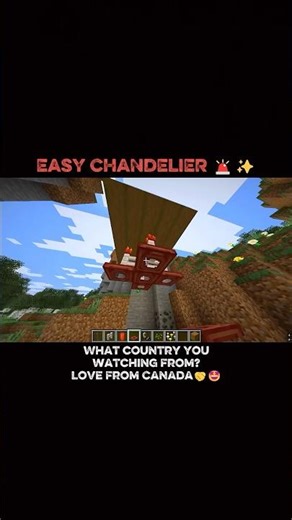 Minecraft Chandelier: Pure Luxury In Seconds⏰✅ #minecraft #shorts #minecrafttutorial