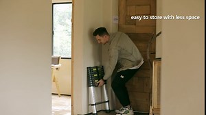 10.5 FT Aluminium Telescoping Ladder Collapsible Extension Ladder with Spring Loaded Locking Mechanism Portable Ladder for Household Outdoor 330 Pound Capacity