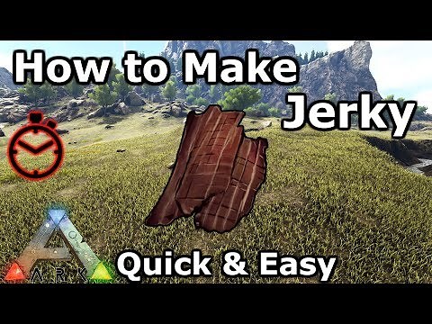 How to Make Jerky & Prime Jerky | Used to Make Kibble | Quick & Easy | Ark: Survival Evolved